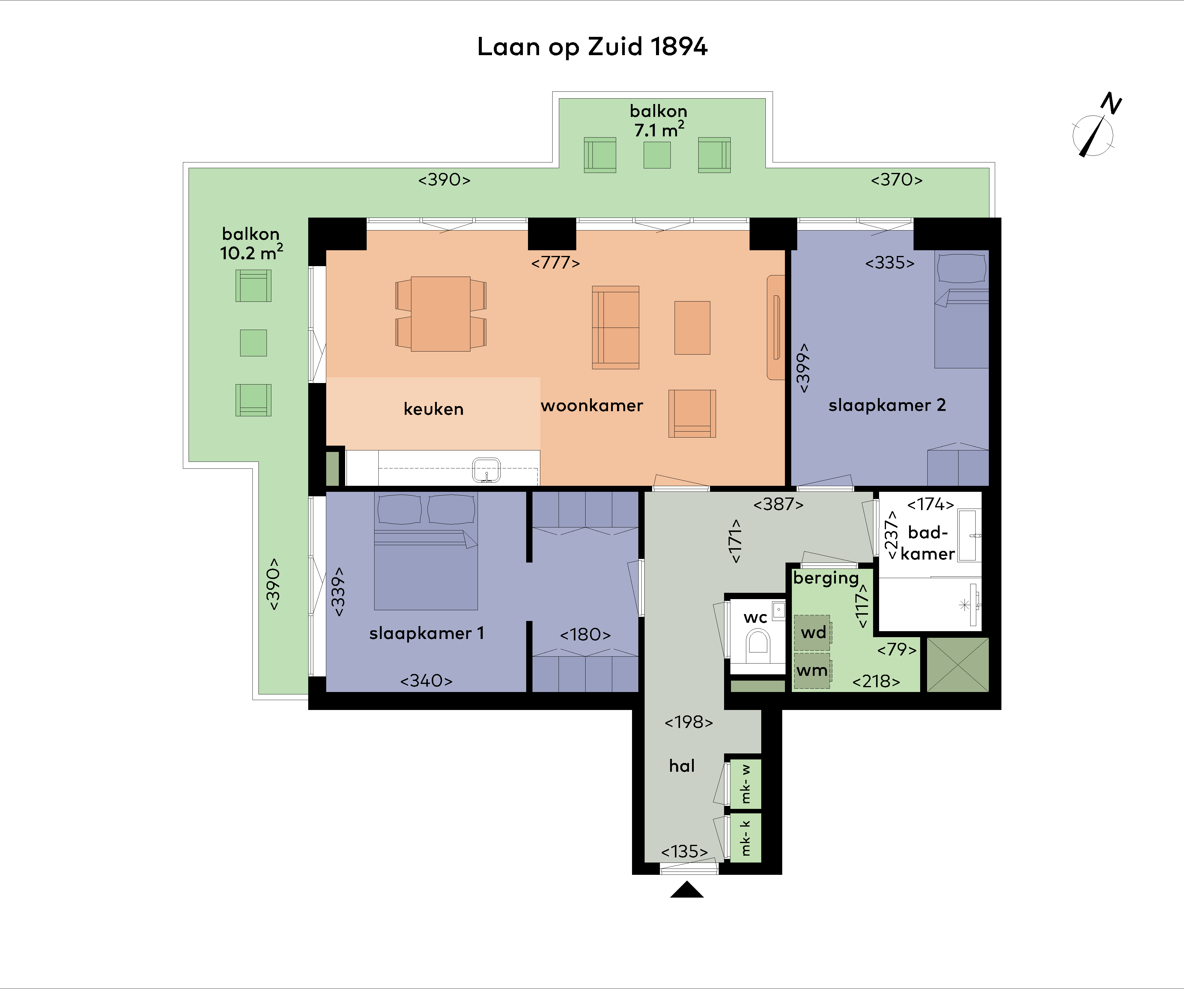 Flat Laan op Zuid in Rotterdam