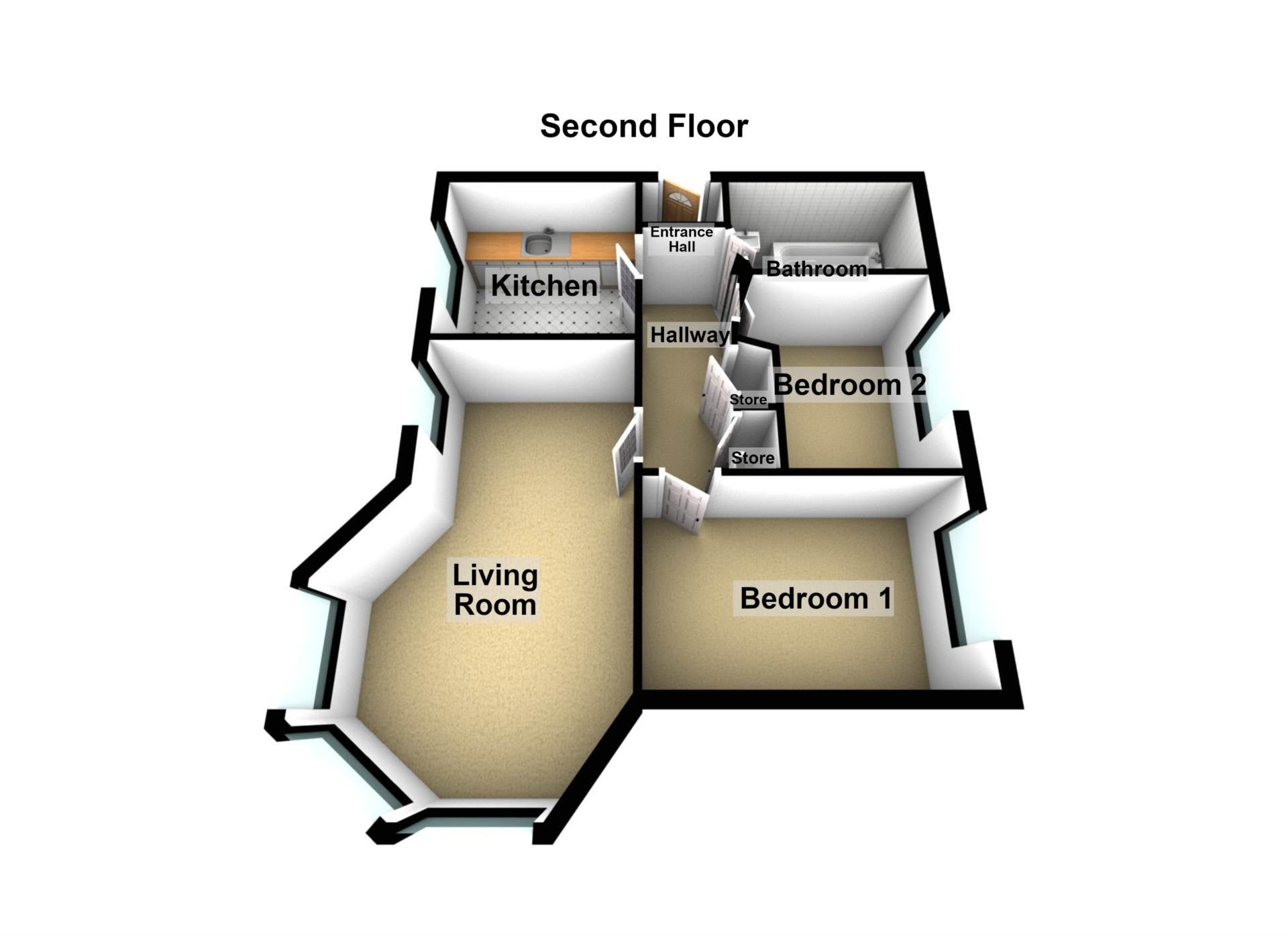 Flat Greenhaven Drive in Greater London