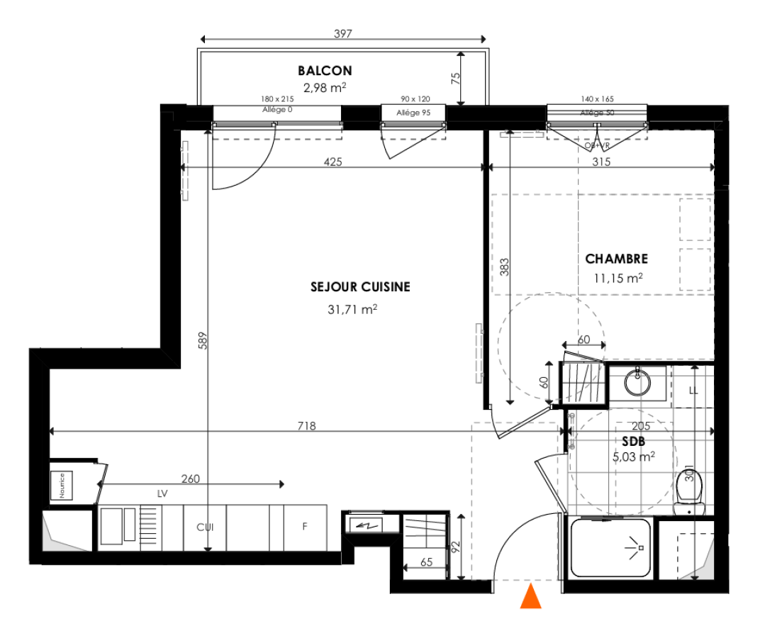 Flat Rue François Colliez in Valenciennes