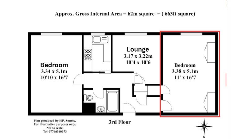 Room Commercial Road in Greater London