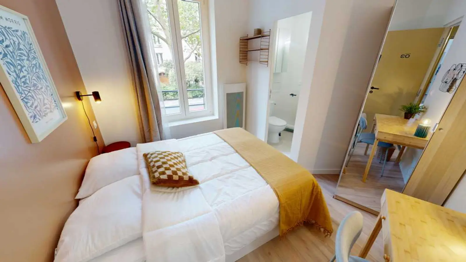 Chambre Place de la Bataille de Stalingrad à Paris