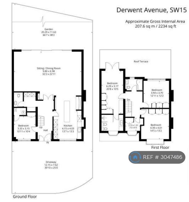 House Derwent Avenue in Greater London