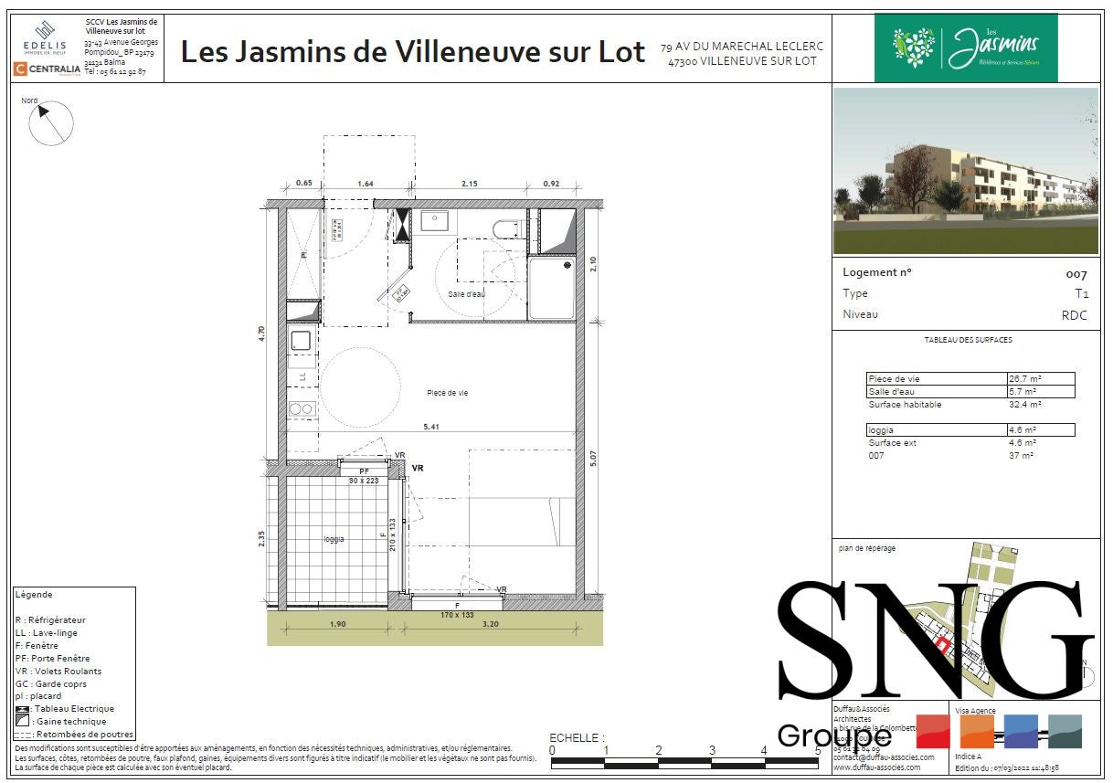 Flat Avenue du Maréchal Leclerc in Villeneuve-sur-Lot