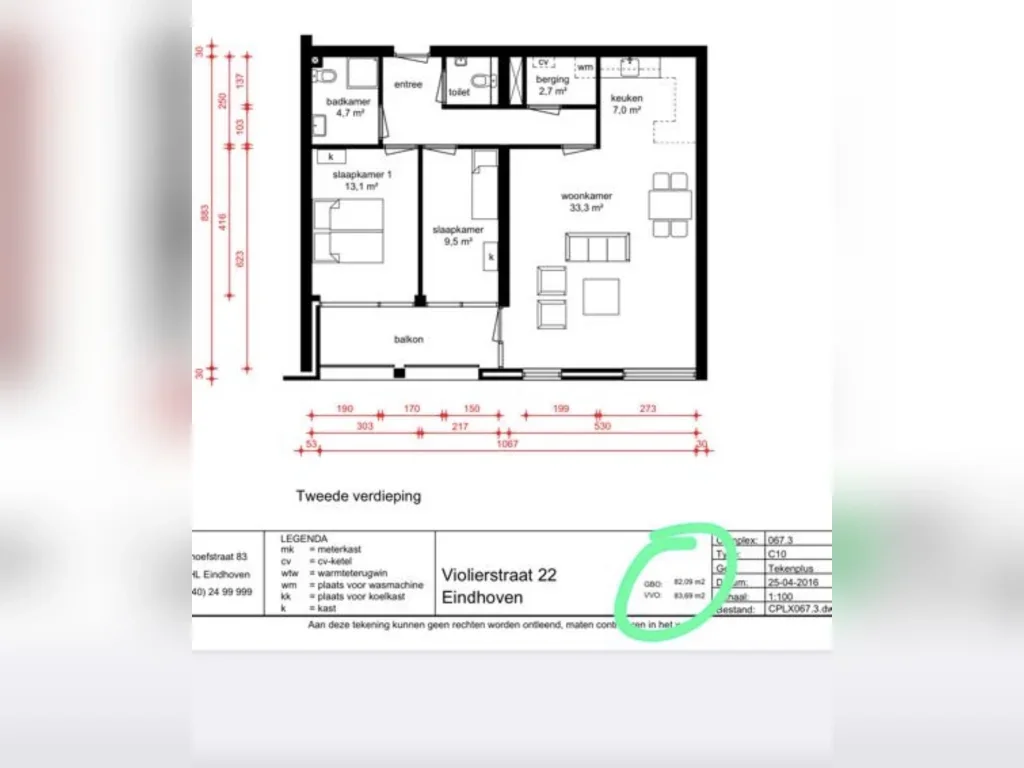 Appartement Violierstraat in Eindhoven