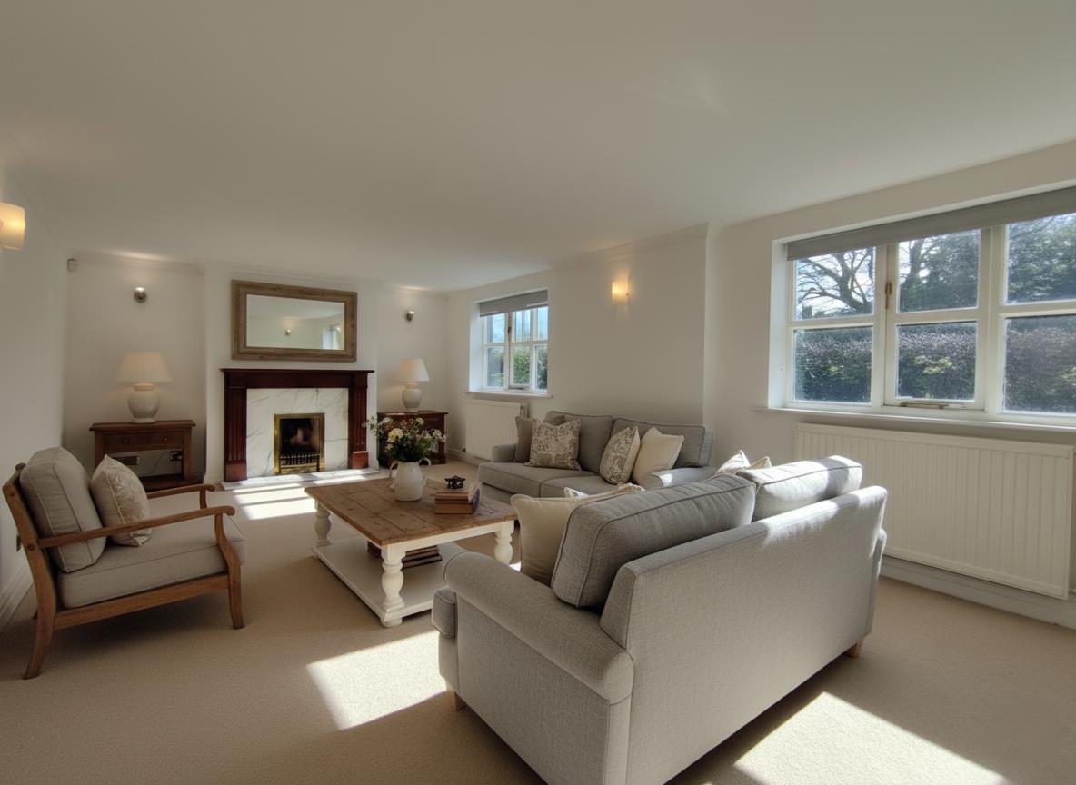 Flat Lymm Road in Little Bollington