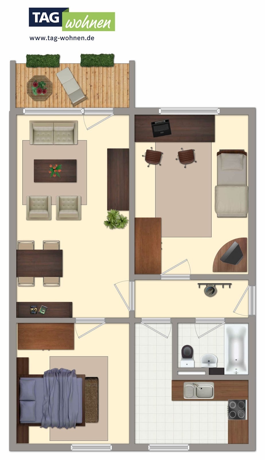Wohnung Trebelehof in Bergen auf Rügen