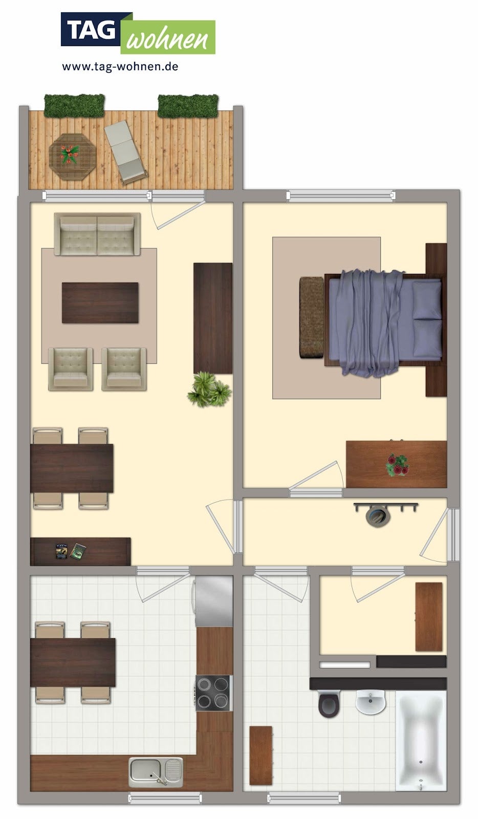 Wohnung Trebelehof in Bergen auf Rügen