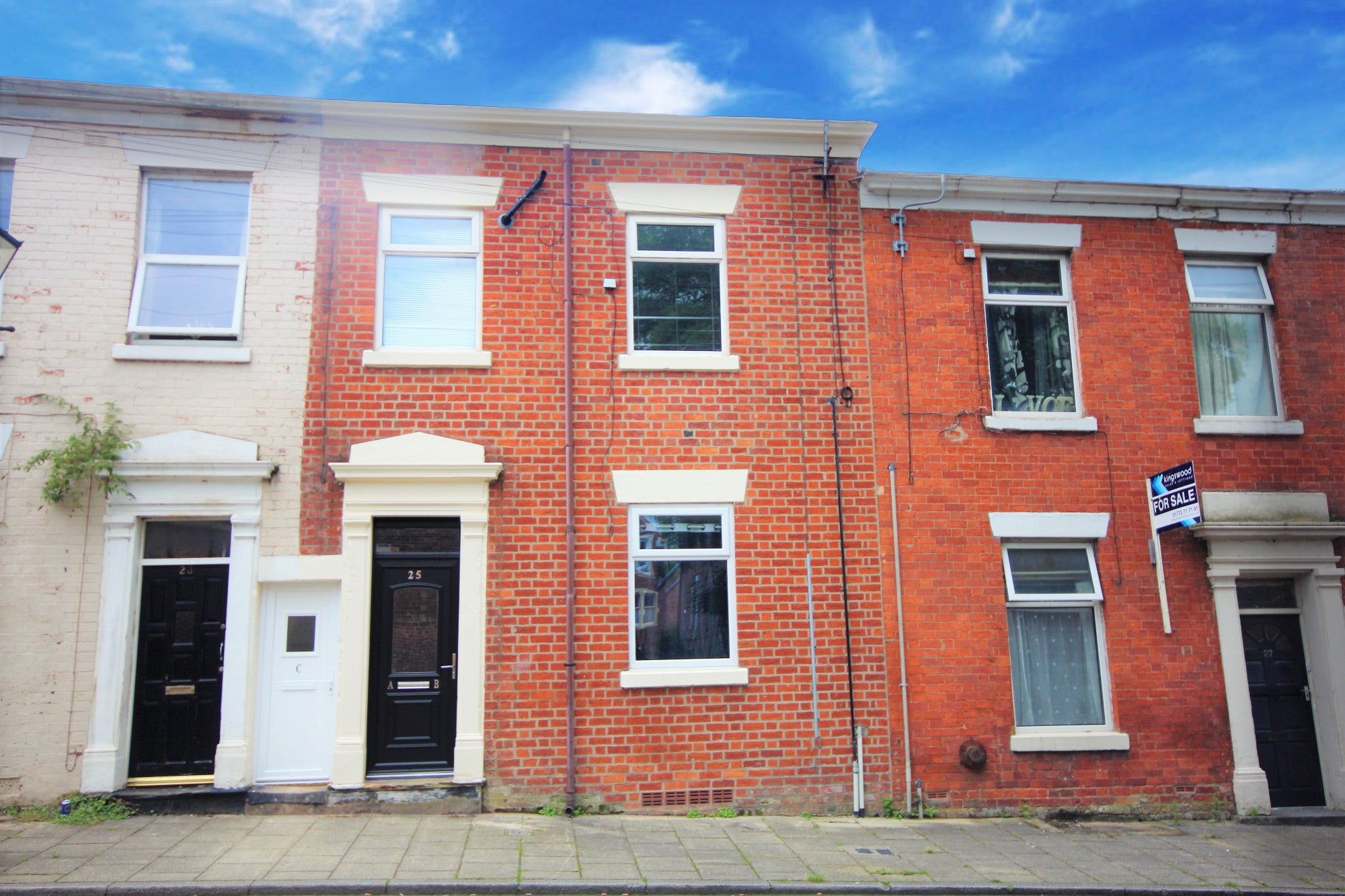 Flat Fishergate Hill in Preston