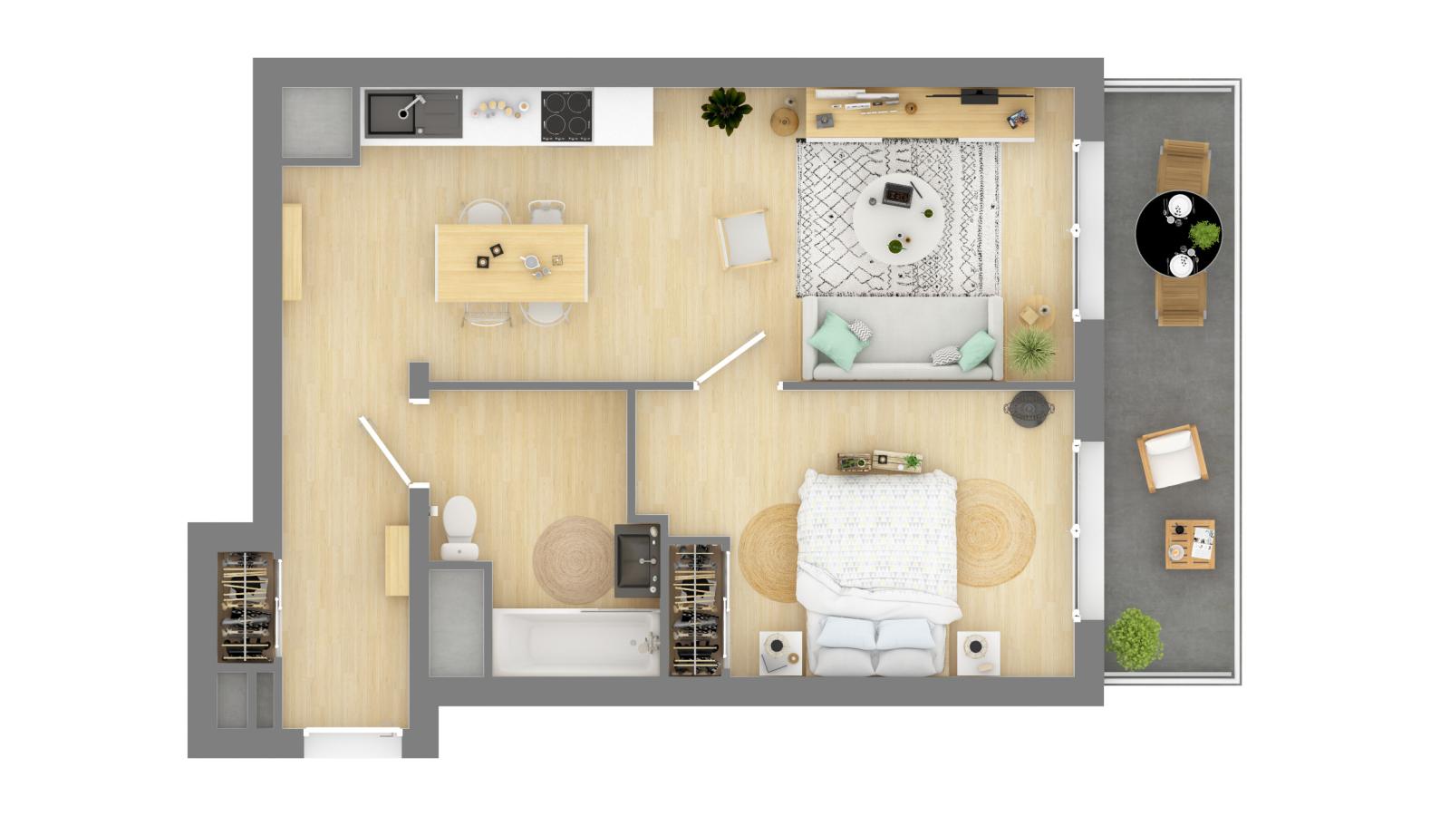 Appartement Boulevard des Frères Moga à Bordeaux