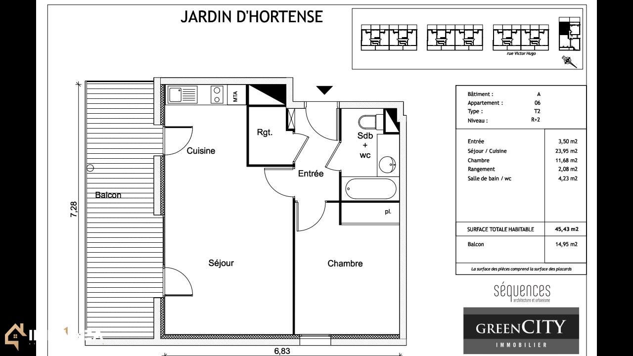 Flat Rue Victor Hugo in Ramonville-Saint-Agne