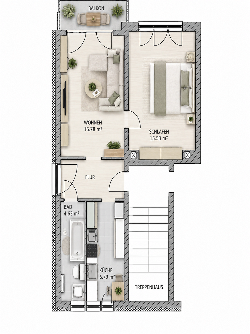 Wohnung Hainstraße in Thum