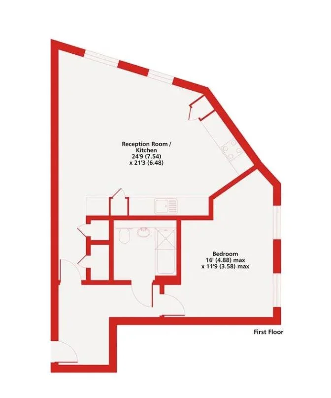 Flat Clifford Road in Greater London