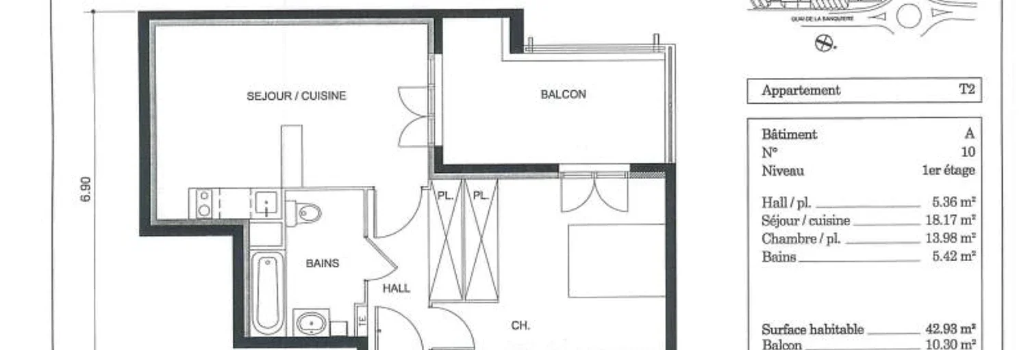 Appartement Quai de la Banquière à Saint-André-de-la-Roche