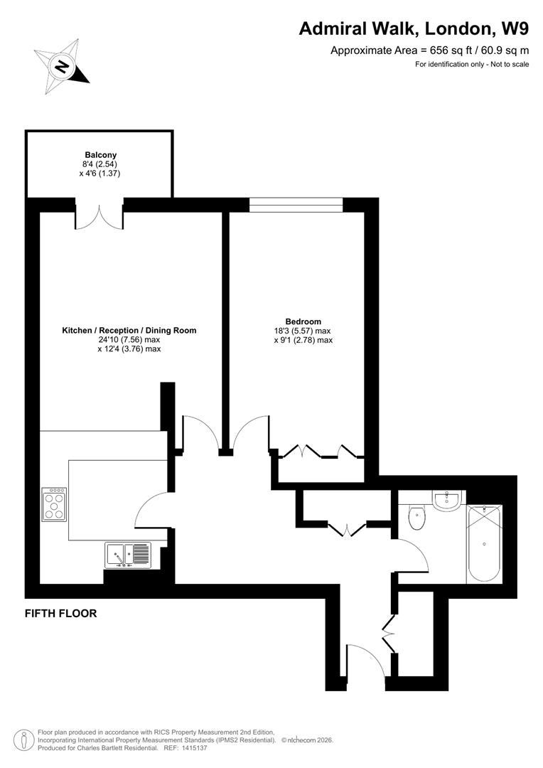 Flat Admiral Walk in City of Westminster