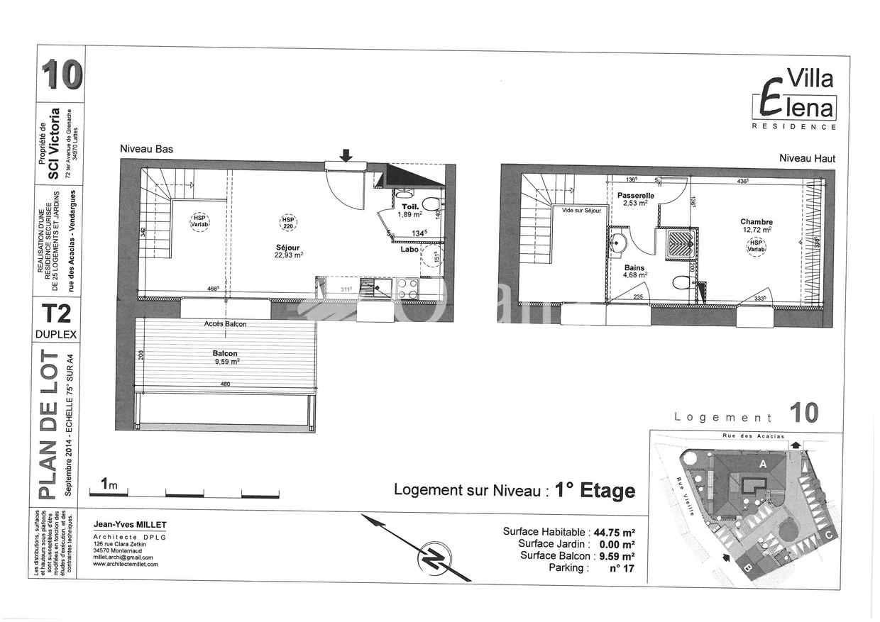 Appartement Allée des Acacias à Vendargues