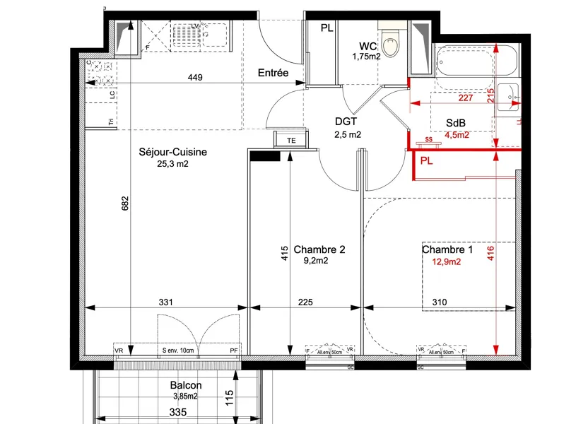 Flat Avenue Descartes in Le Plessis-Robinson