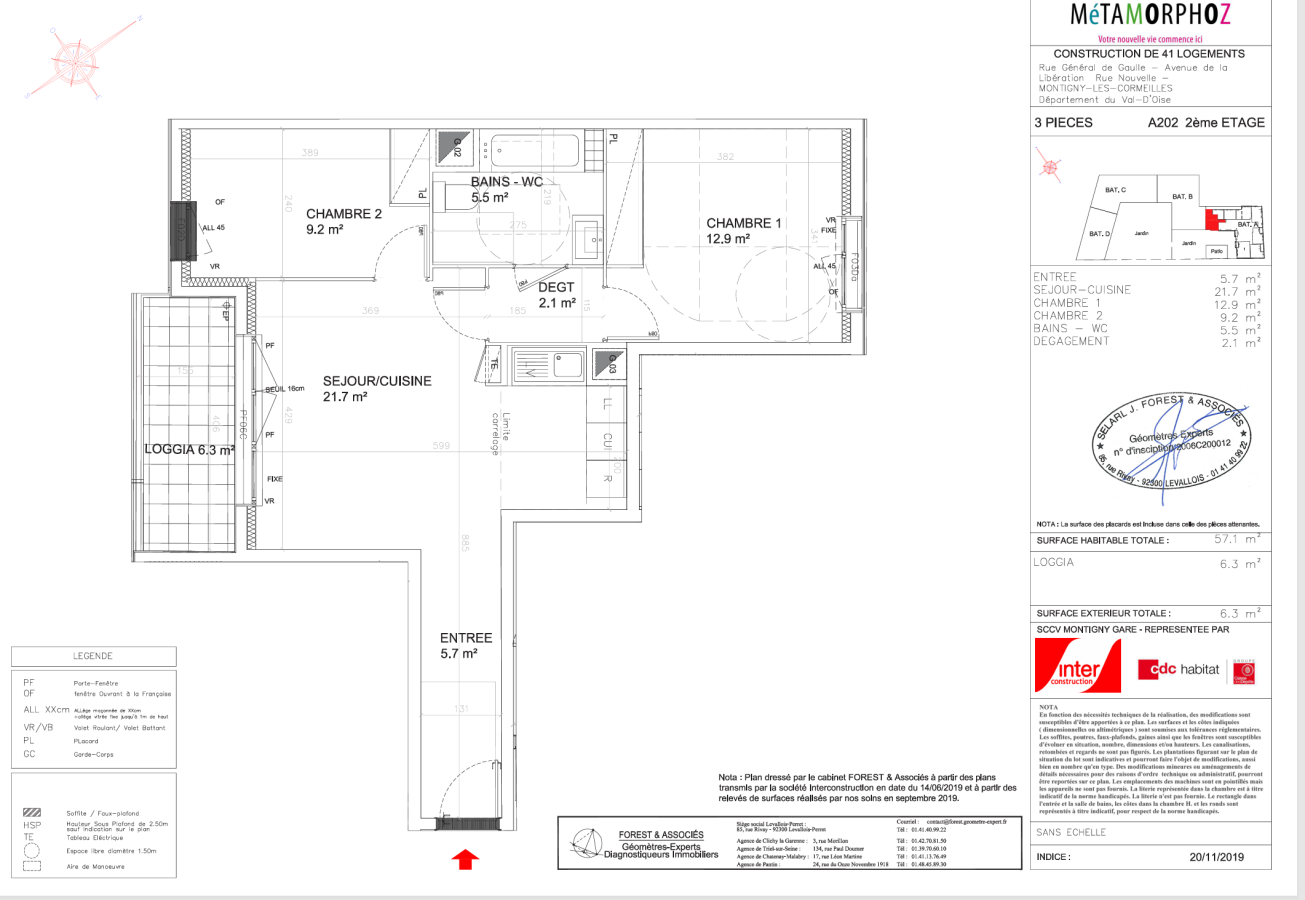 Appartement Rue Simone Veil à Montigny-lès-Cormeilles
