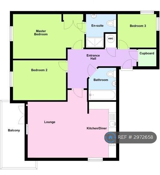 Flat Countess Way in Milton Keynes