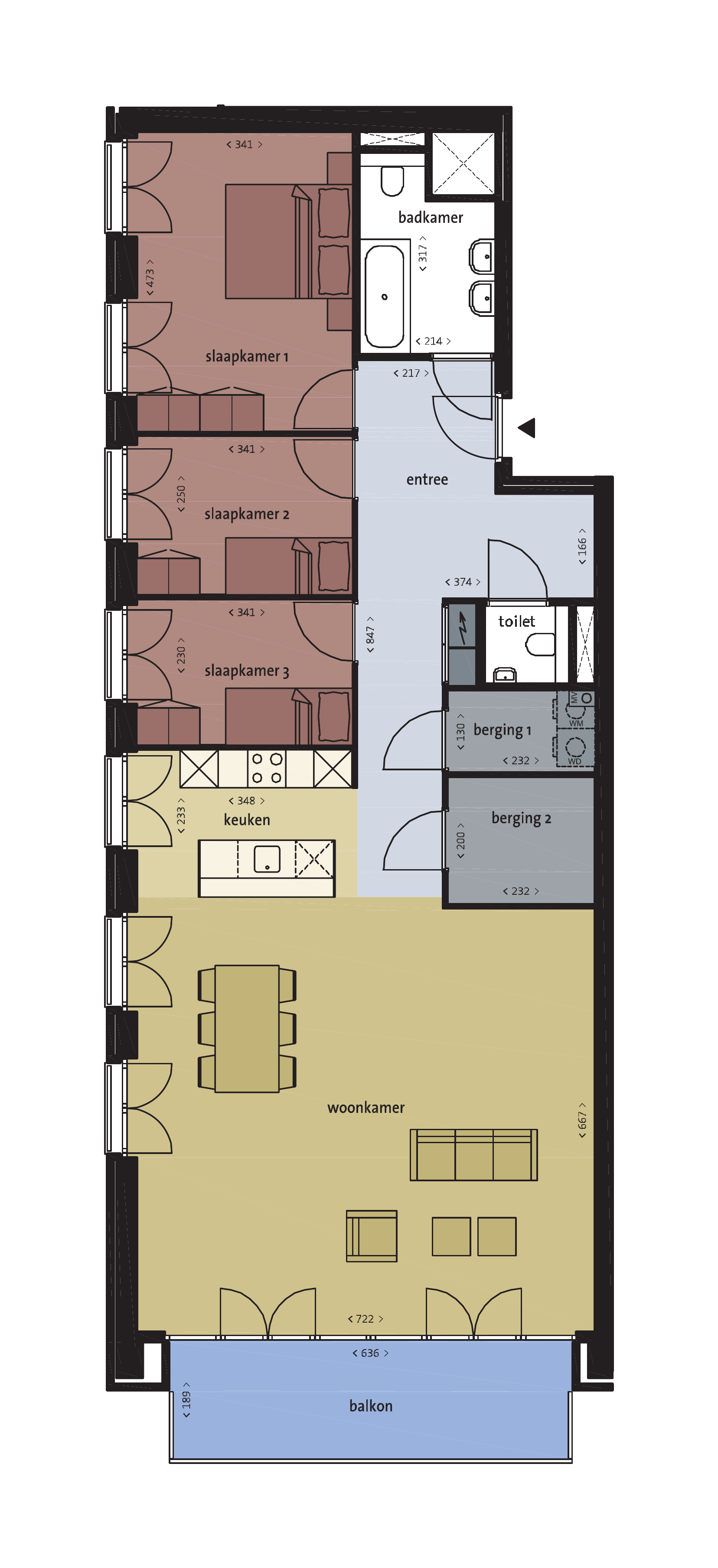 Appartement Daguerrestraat 153 in Amsterdam