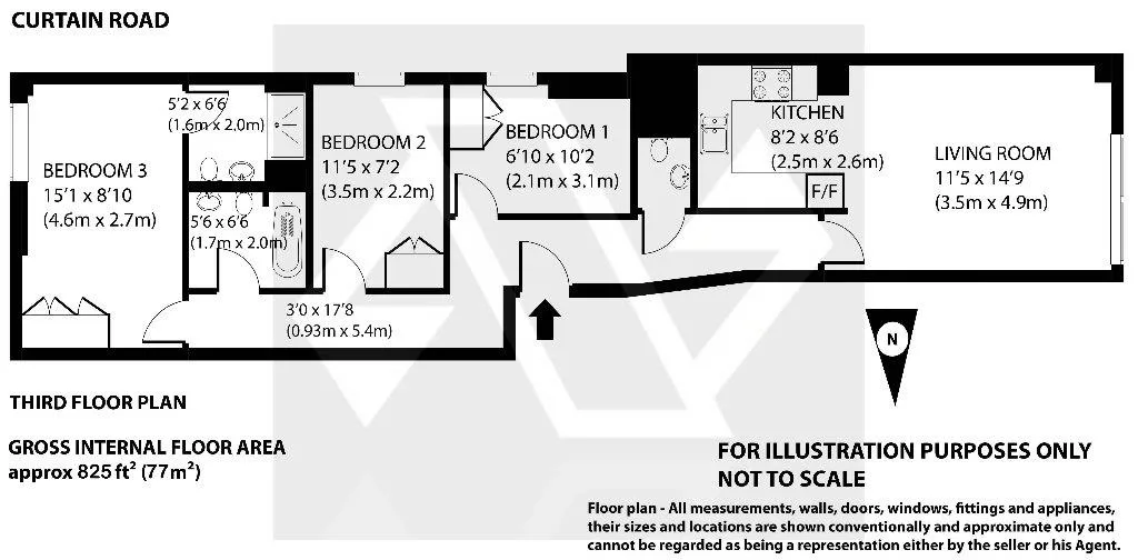 Flat Curtain Road in Greater London