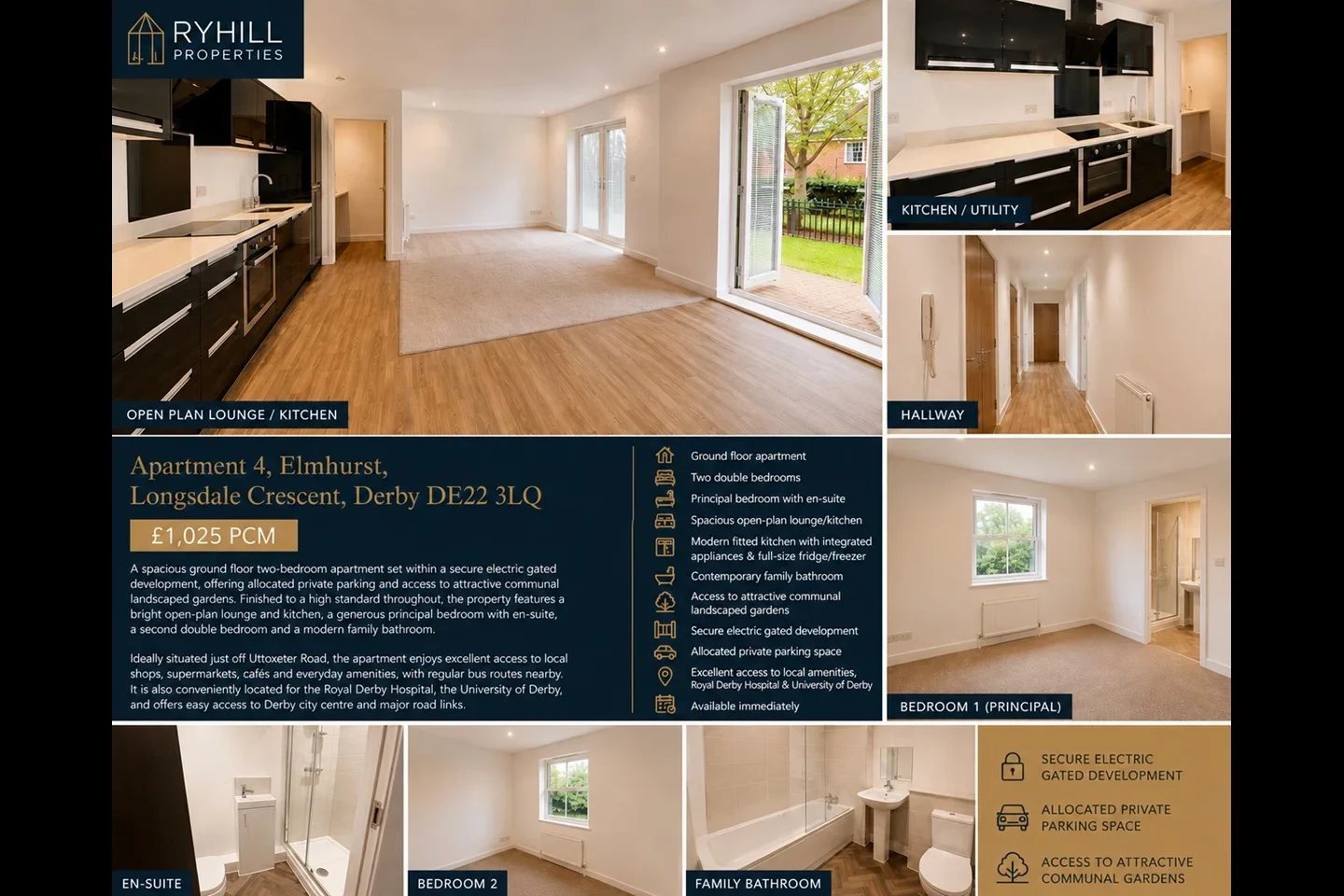 Flat Lonsdale Place in Derby