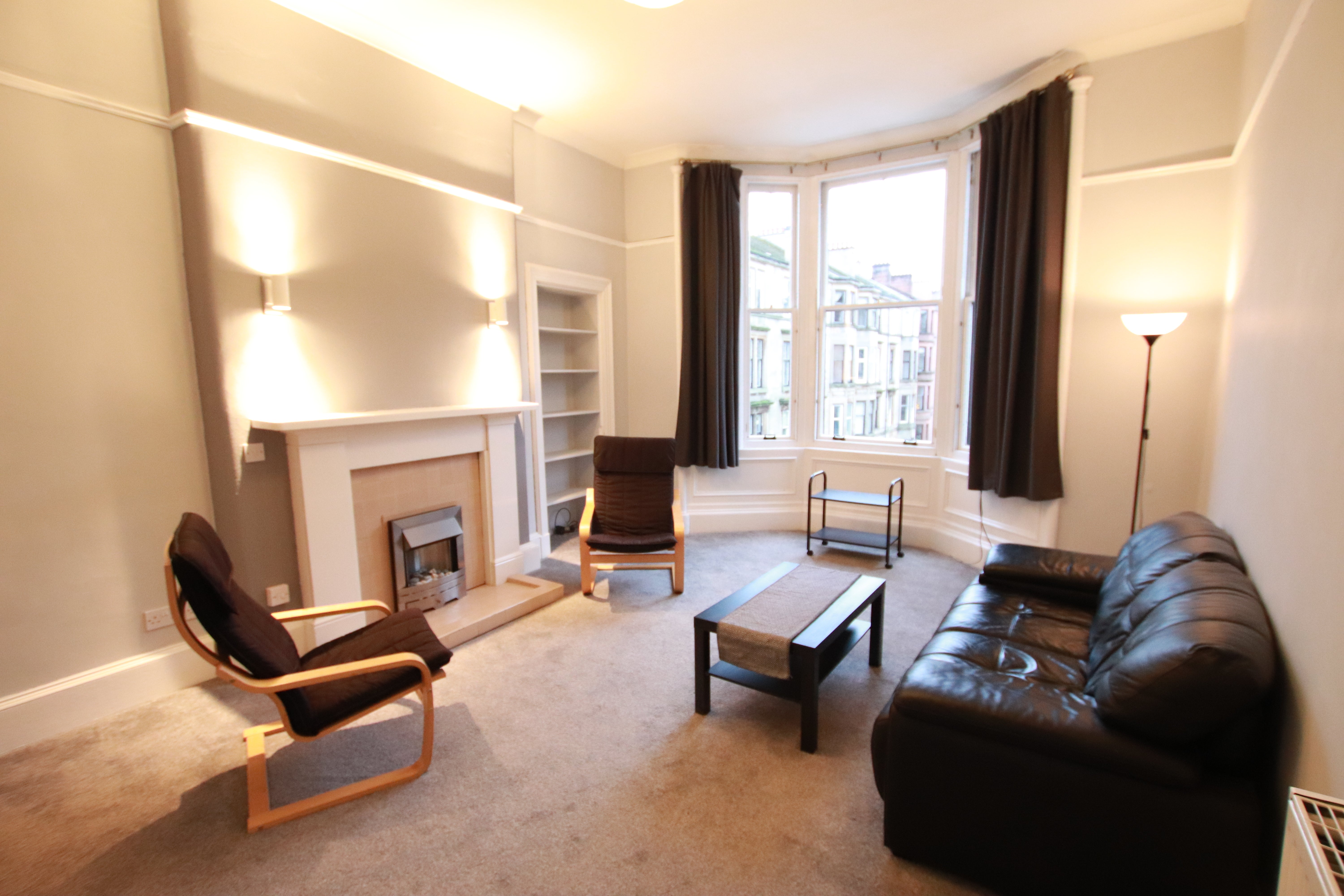 Flat Byres Road in Glasgow