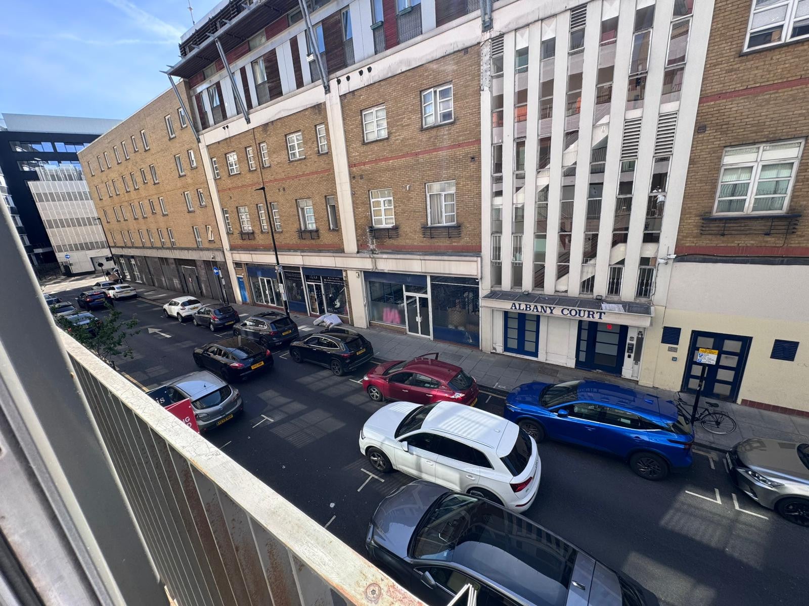 Flat Mile End Road in London