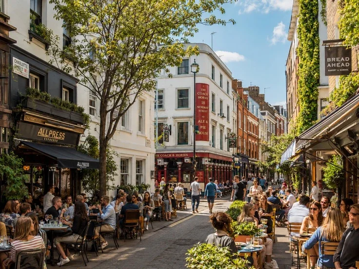 Flat Scala Street in Greater London