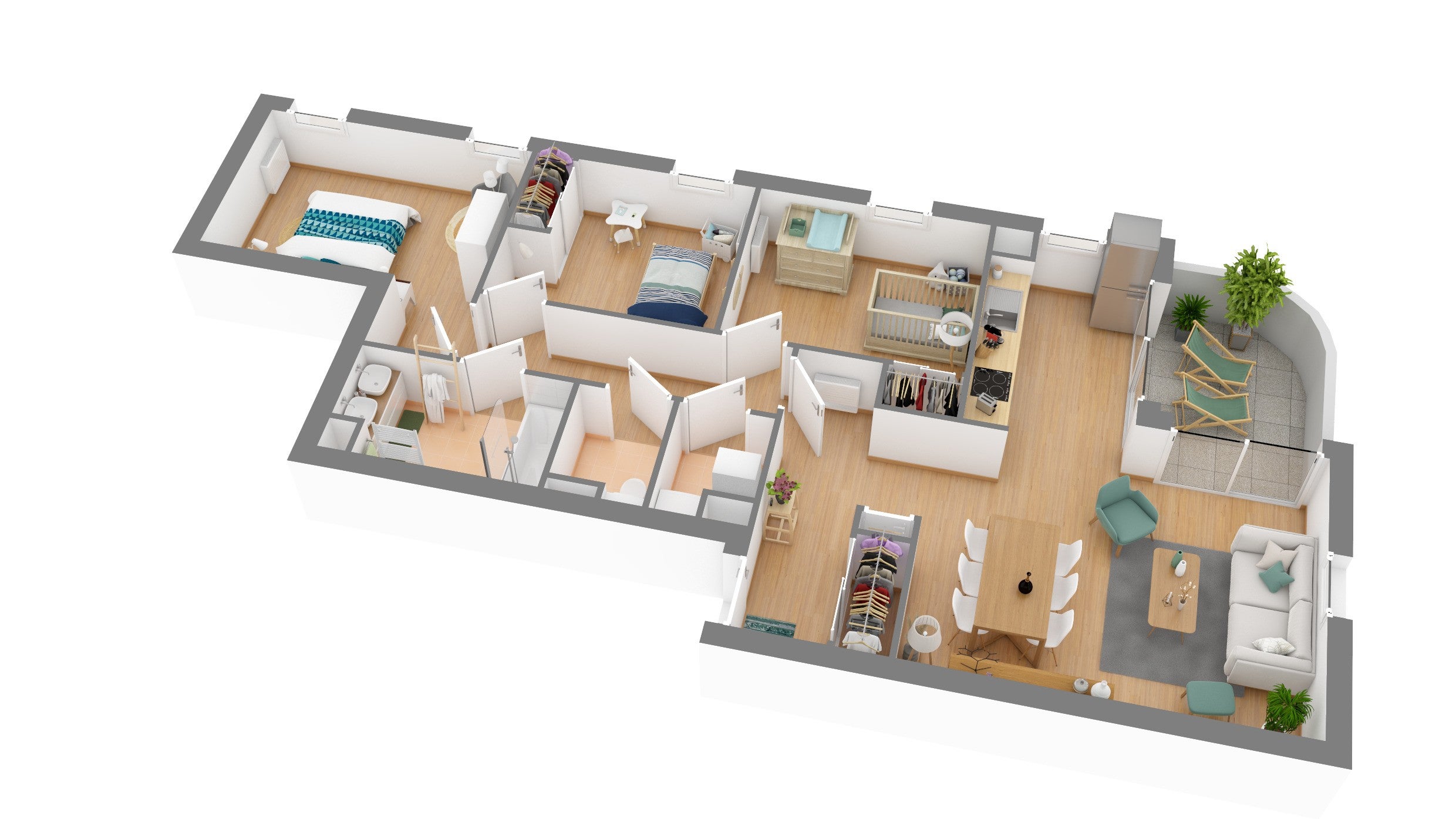 Flat Rue Blaise Pascal in Pessac