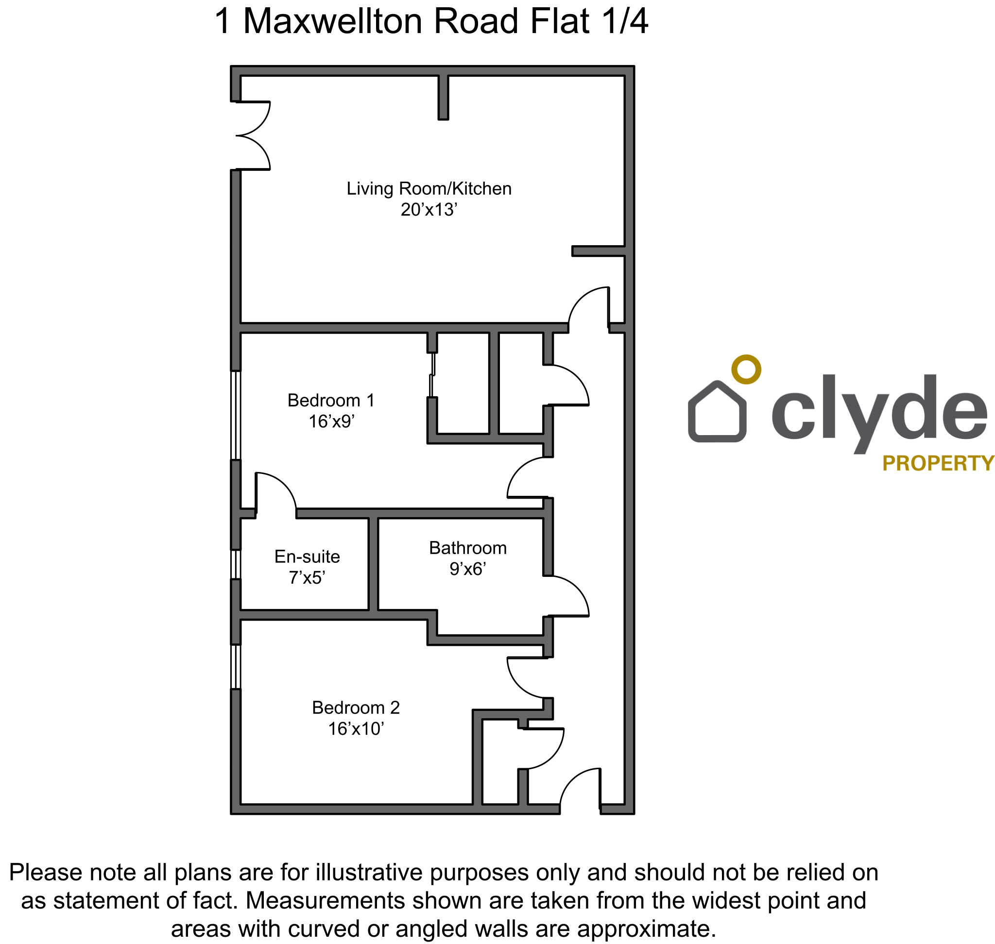Flat Maxwellton Road in Paisley