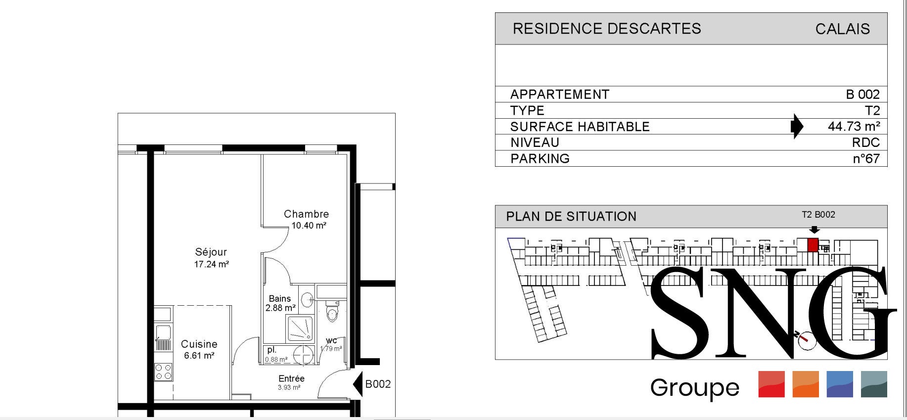 Flat Rue Descartes in Calais