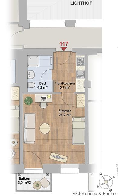 Wohnung Schlüterstraße in Dresden