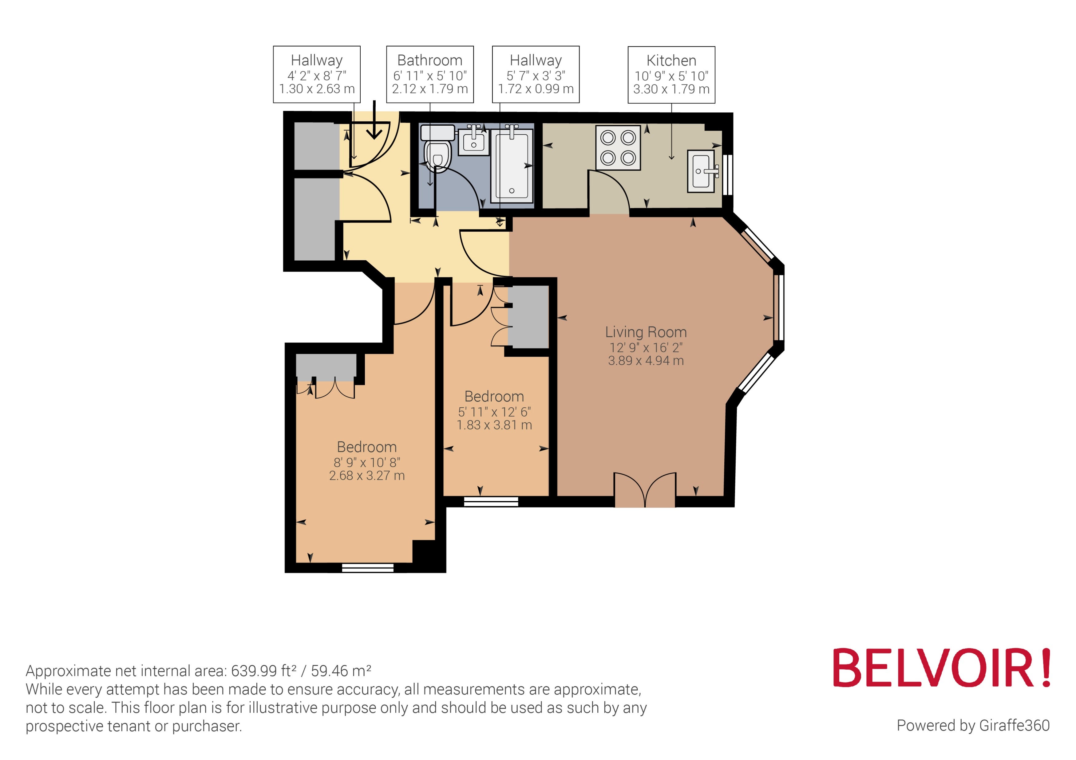 Flat Regent Court in Basingstoke and Deane