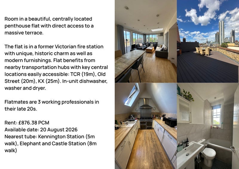 Room Renfrew Road in Greater London