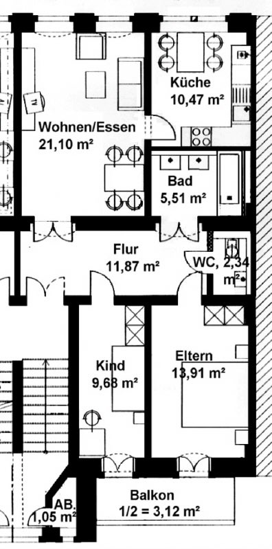 Wohnung Bergmannstraße in Dresden