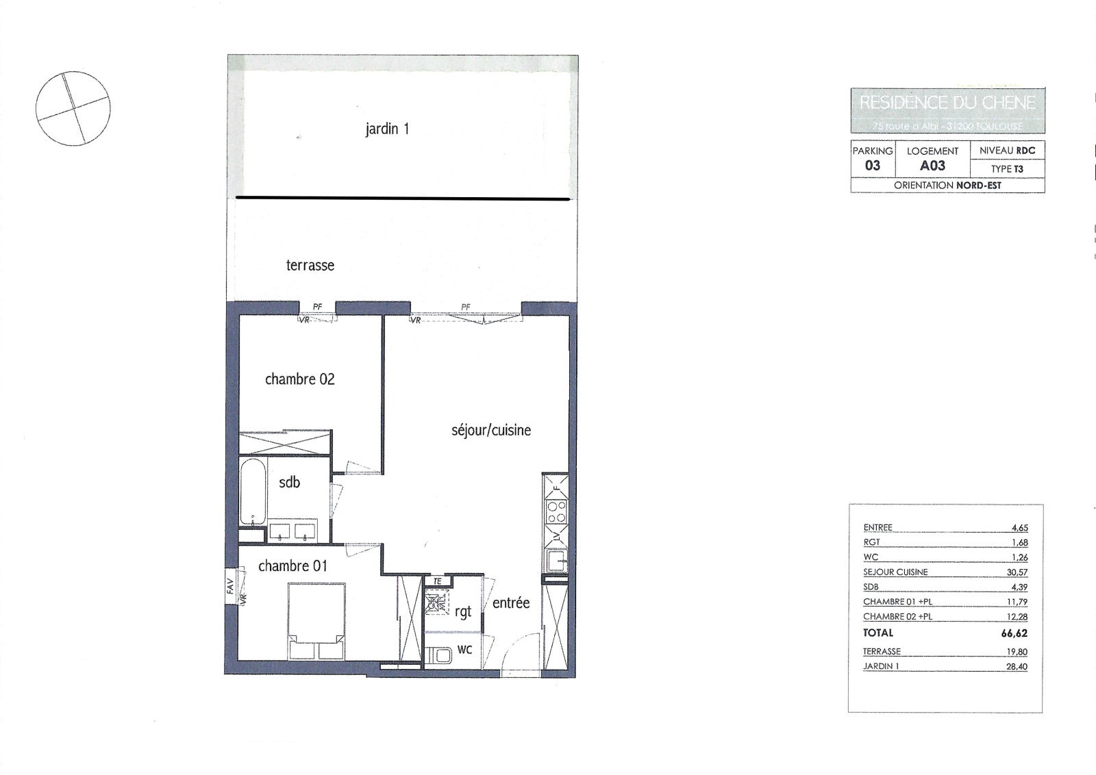 Appartement Route de Revel à Toulouse
