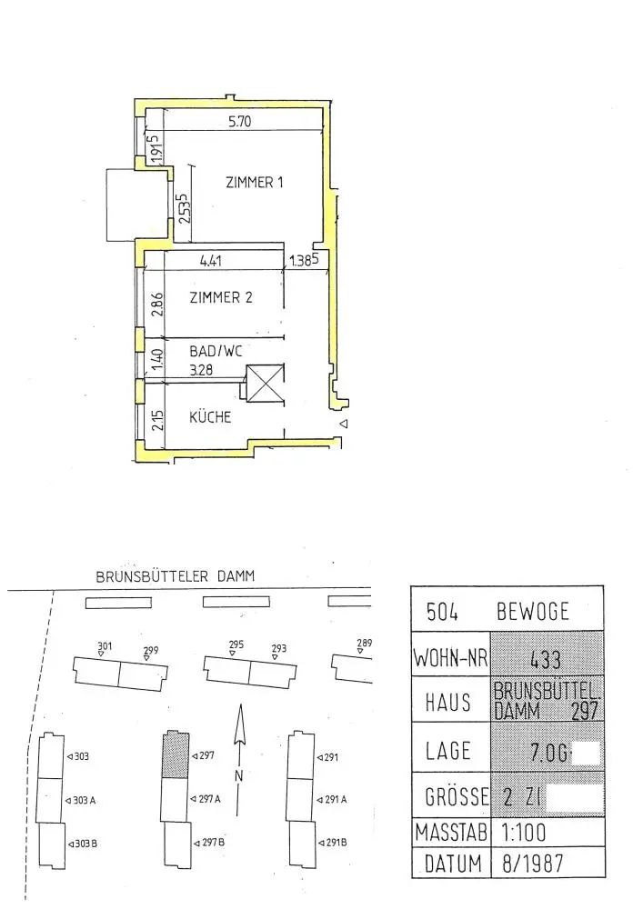 Wohnung Brunsbütteler Damm in Berlin