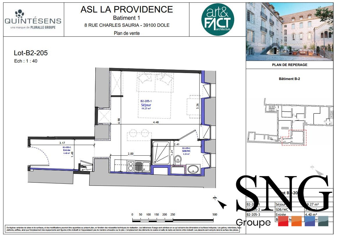 Appartement Rue Charles Sauria à Dole