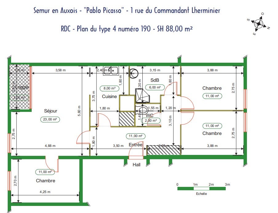 Flat Rue Du Commandant Lherminier in Semur-en-Auxois