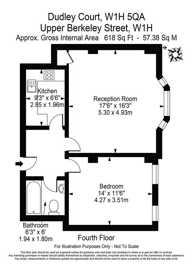 Flat Upper Berkeley Street in City of Westminster
