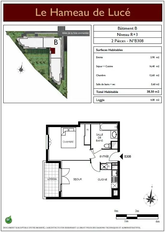 Appartement Allée de la Flûte Enchantée à Lucé