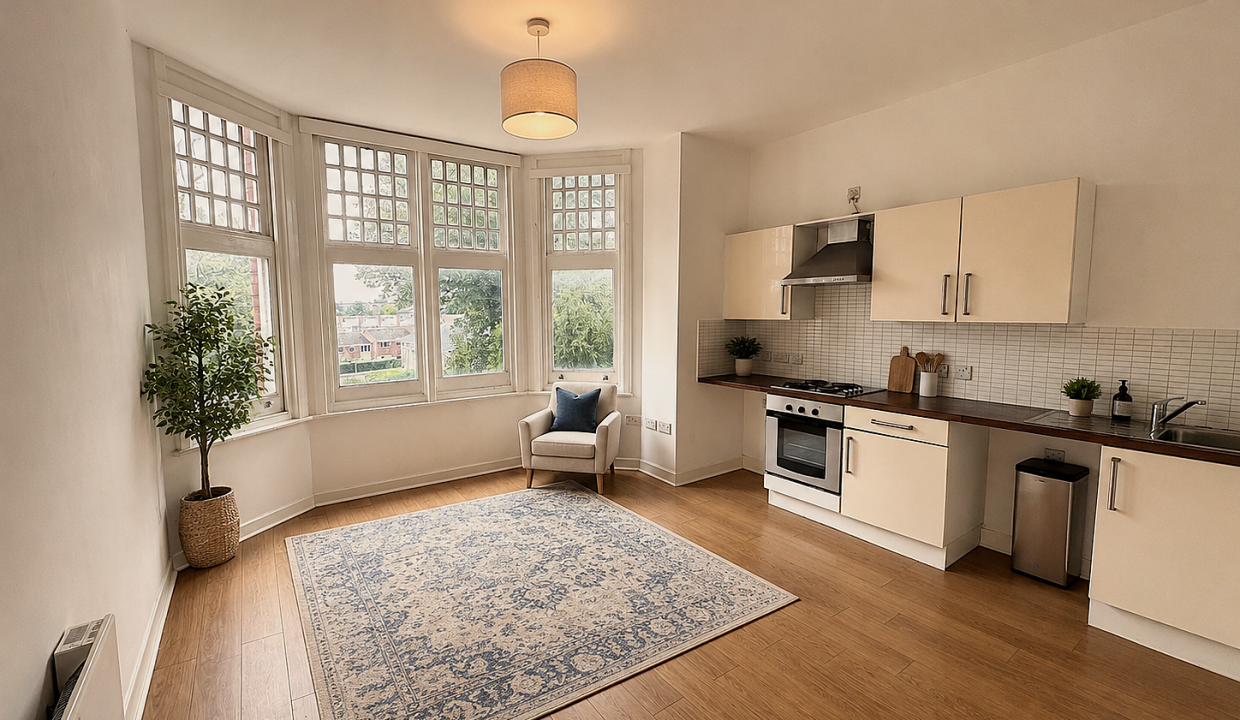 Flat Glenfield Road in Leicester