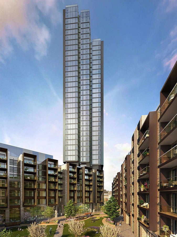 Flat City Road in Greater London