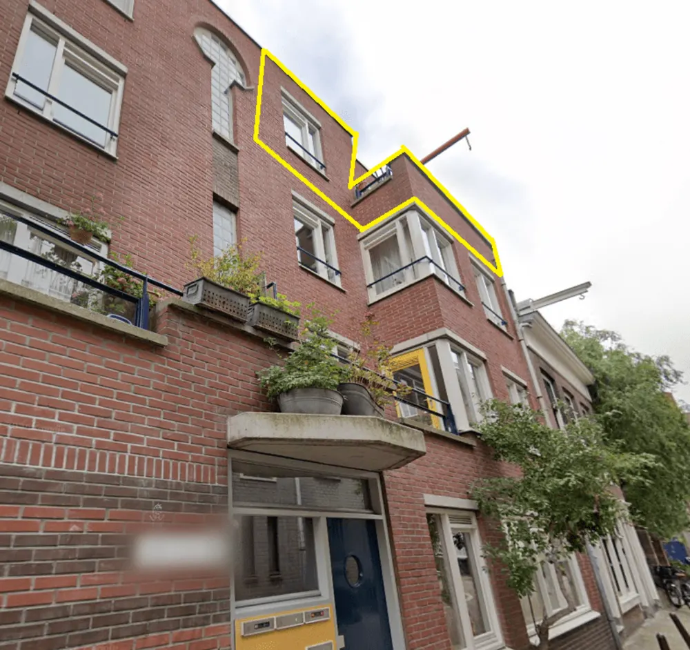 Flat Tweede Looiersdwarsstraat in Amsterdam