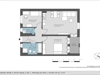 Wohnung Reudnitzer Straße in Leipzig