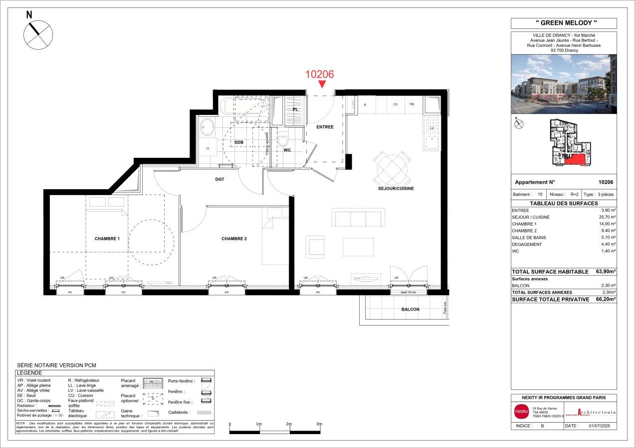 Flat Rue Raymond Bertout in Drancy