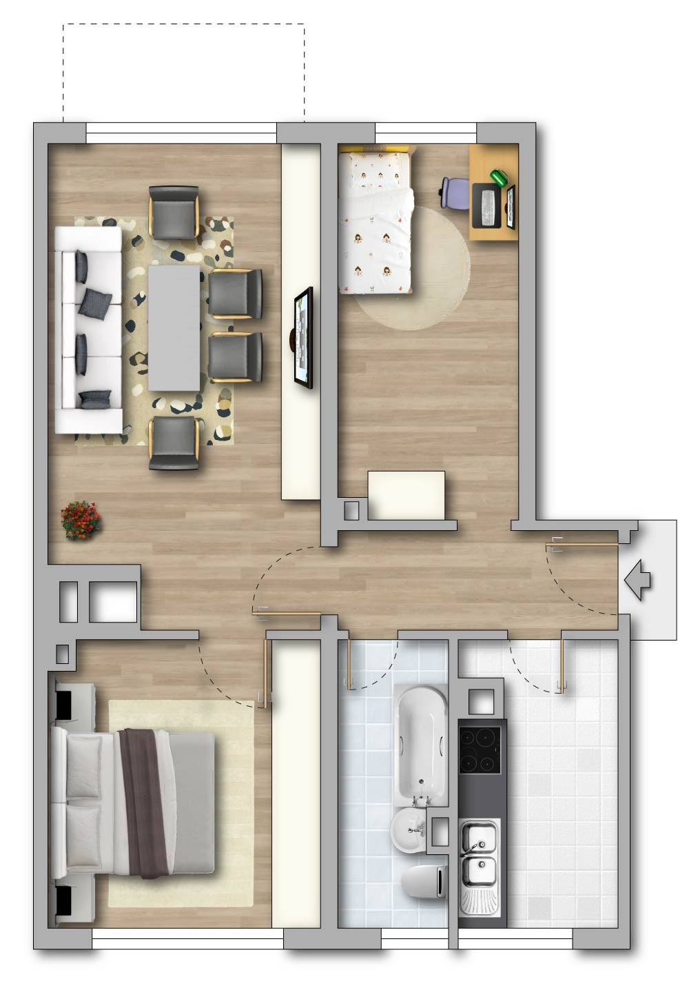 Wohnung Magdeborner Straße in Borna