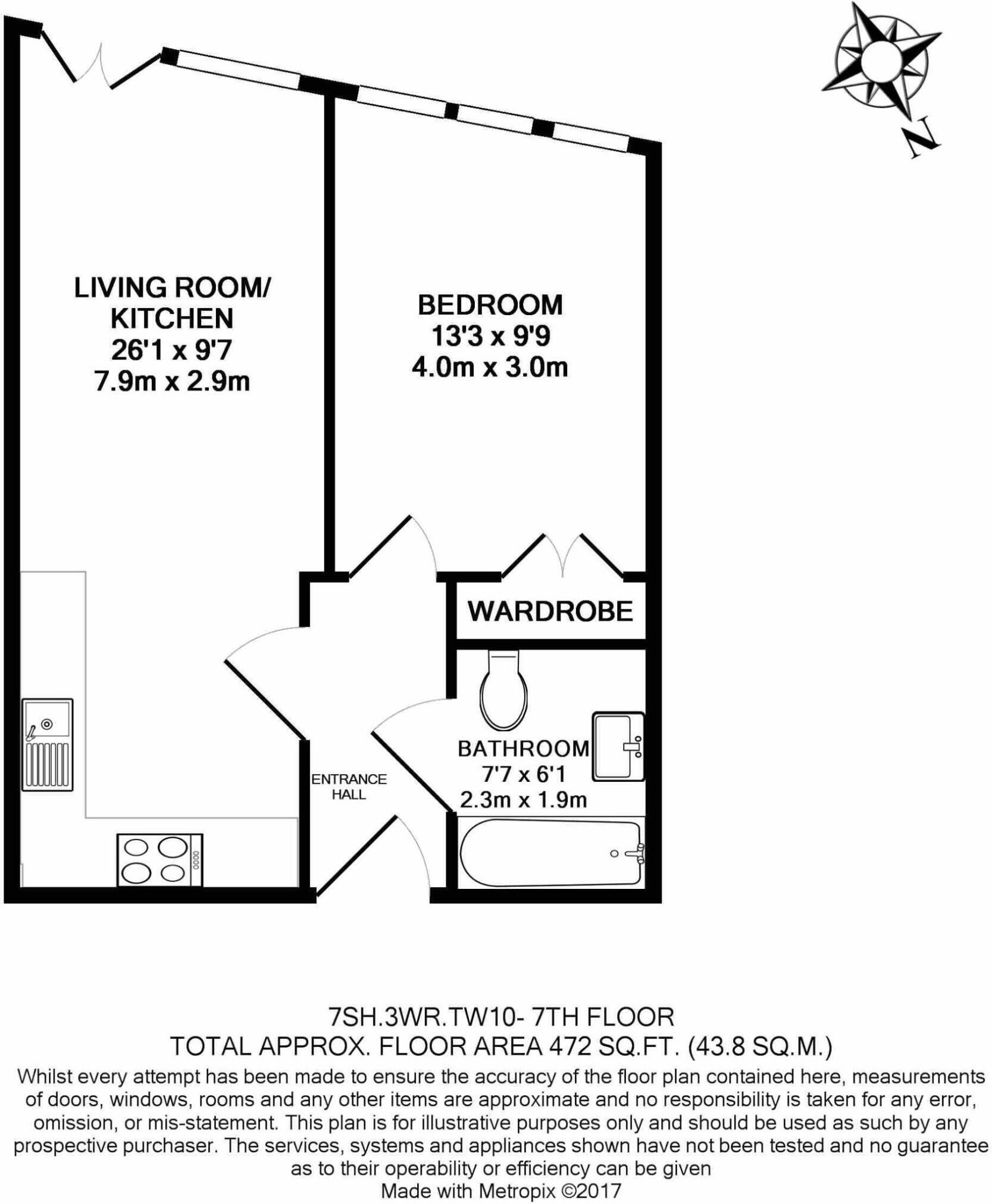 Flat Wakefield Road in Greater London