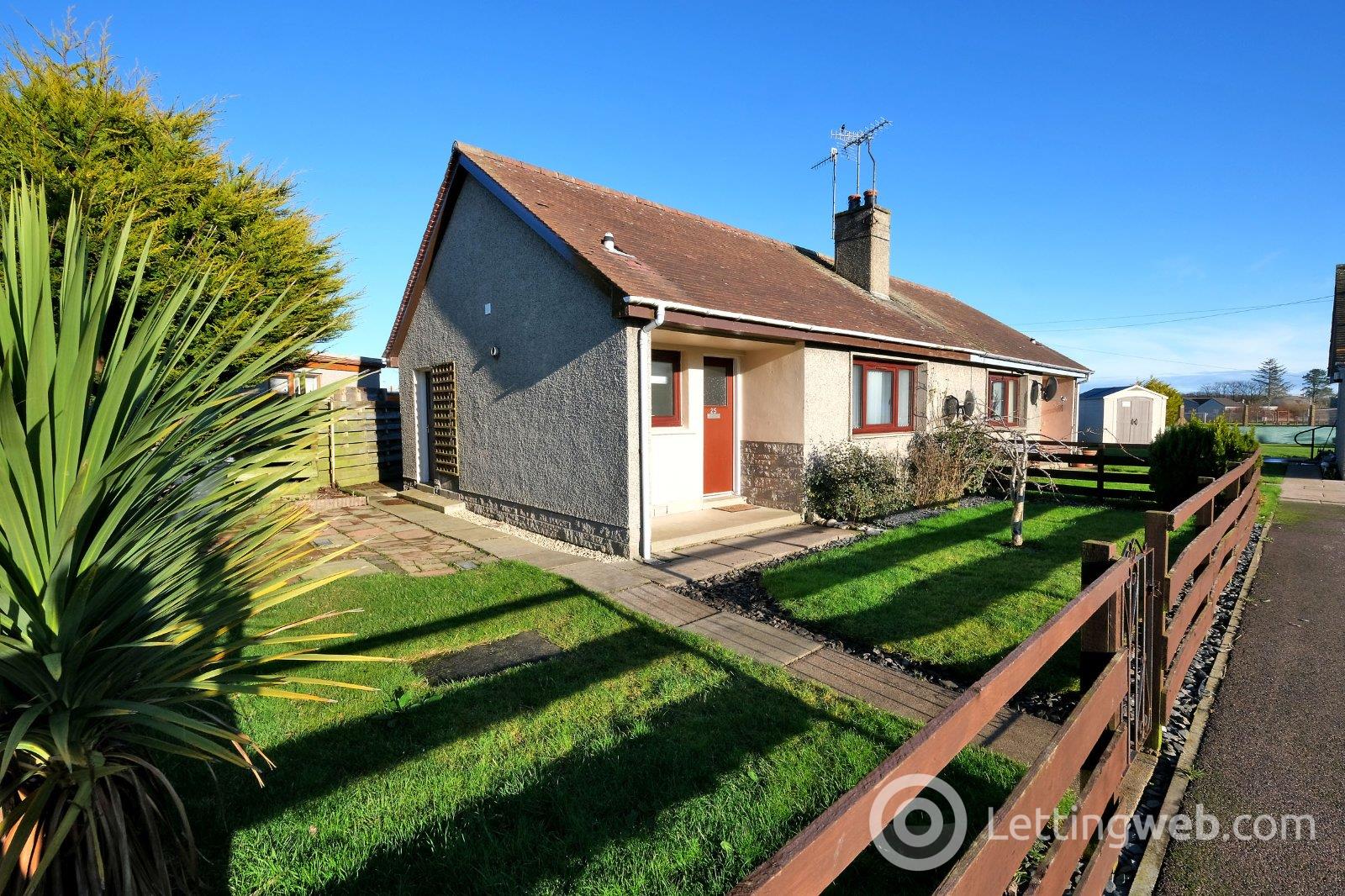 House Logie Road in Crimond