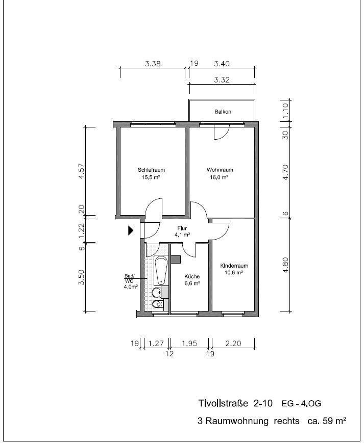 Wohnung Tivolistraße in Gera